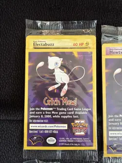 Pokemon The First Movie DRAGONITE MEWTWO ELECTABUZZ PIKACHU WB Promo 1999 Sealed - Image 2