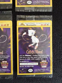 Pokemon The First Movie DRAGONITE MEWTWO ELECTABUZZ PIKACHU WB Promo 1999 Sealed - Image 5
