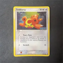 Pokemon Teddiursa 77/115 EX Unseen Forces Regular Common Basic 40HP 2005 Card - Image 1