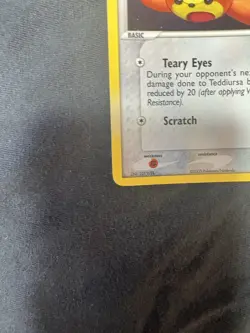 Pokemon Teddiursa 77/115 EX Unseen Forces Regular Common Basic 40HP 2005 Card - Image 2