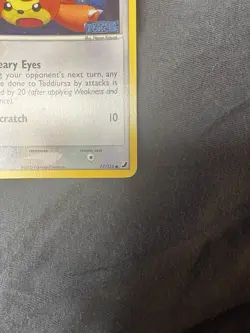 Pokemon Teddiursa 77/115 EX Unseen Forces Regular Common Basic 40HP 2005 Card - Image 3