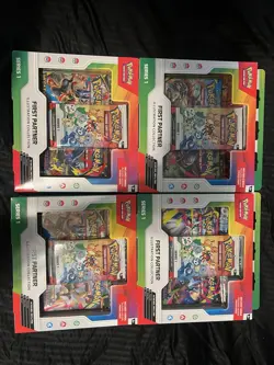 4x Pokemon TCG First Partner Illustration Collection Series 1 Box - Image 1