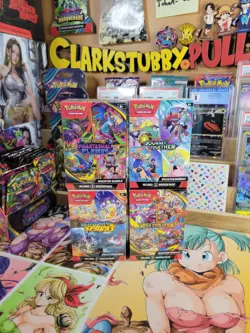 4 Pokemon booster bundles surging sparks, phantasmal Flames, journey together, - Image 2