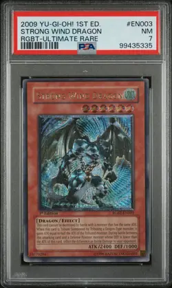Strong Wind Dragon RGBT-EN003 1st Ed Ultimate Rare ENHANCED Yugioh PSA 7 *335 - Image 1