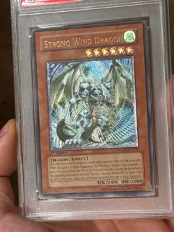 Strong Wind Dragon RGBT-EN003 1st Ed Ultimate Rare ENHANCED Yugioh PSA 7 *335 - Image 3
