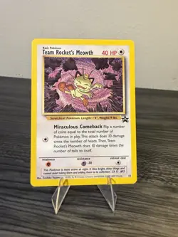 Team Rockets Meowth #18 - Black Star Promo WOTC Pokemon TCG - Image 1