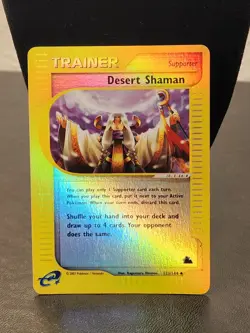 Pokemon TCG Desert Shaman Skyridge 123/144 Reverse Holo Uncommon - Image 1