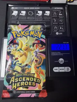 VERY HEAVY! 22.7g+ Pokemon TCG Ascended Heroes Booster Pack (LOT OF 4 SEALED) - Image 4