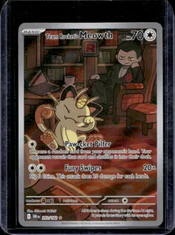 2025 Pokemon Destined Rivals Team Rocket's Meowth #203/182 - Image 1