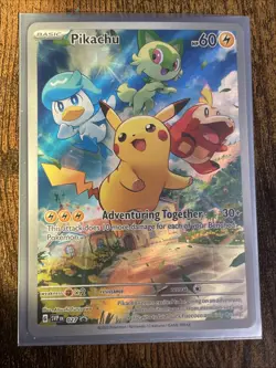 Pokemon TCG Pikachu 027 Promo Holo Black Star - Image 1