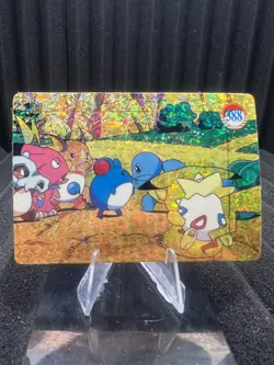 Pokemon Vintage Pocket Monsters Vending HOLO Prism Sticker 1999 Nintendo Japan - Image 1