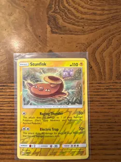 2019 Unbroken Bonds Stunfisk Reverse Holo Rare #56/214 - Image 1
