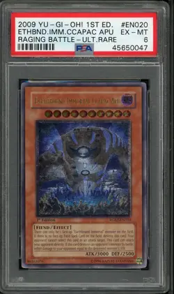 Earthbound Immortal Ccapac Apu RGBT-EN020 1st Ed Ultimate ENHANCED Yugioh PSA 6 - Image 1