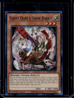 2024 Yu-Gi-Oh! 25th Rarity II English 1st Ghost Ogre & Snow Rabbit #RA02-EN009b - Image 1