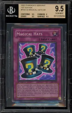 Yu-Gi-Oh! Magical Hats Pharaoh's Servant 1st Edition Super Rare PSV-033 BGS 9.5 - Image 1