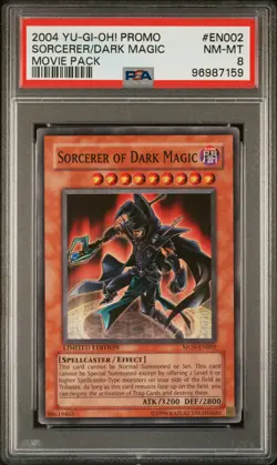 2004 SORCERER OF DARK MAGIC - PSA 8 - YU-GI-OH! Movie Pack MOV-EN002 - Image 1