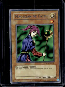 2002 Yu-Gi-Oh! Metal Raiders Magician of Faith #MRD-036 - Image 1