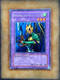 Yugioh Dragoness the Wicked Knight LOB-086 Rare NM - Image 1