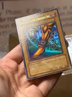 Right Leg of the Forbidden One LOB-120 Ultra Rare Unlimited GLOSSY Yu-Gi-Oh - Image 5