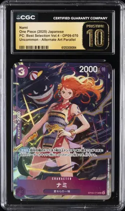 2025 ONE PIECE JPN ALTERNATE ART #OP09-070 NAMI CGC 10 PRISTINE - Image 1