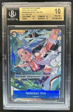 2025 One Piece Anime 25th Nefeltari Vivi Alternate Art #EB02-026 BGS 10 - Image 1