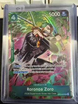 One Piece TCG OP-15/EB04 Roronoa Zoro OP13–037 Treasure Rare - Image 1