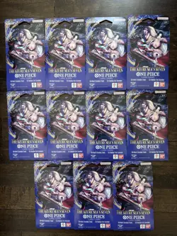 One Piece TCG The Azure Sea Seven Sleeved Booster OP-14 LOT OF ELEVEN (11) NEW!! - Image 1