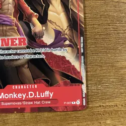 Monkey.D.Luffy - P-007 (Winner Pack Vol. 1) - One Piece Promotion Cards (OP-PR) - Image 2
