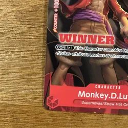 Monkey.D.Luffy - P-007 (Winner Pack Vol. 1) - One Piece Promotion Cards (OP-PR) - Image 3