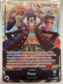 Foxy Alt Art Leader OP07-059 L 500 Years in the Future ONE PIECE ENGLISH NM/M - Image 1