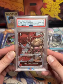 PSA 10 Tony Tony Chopper Winner One Piece Tournament Pack Oct - Dec Winner 2024 - Image 1
