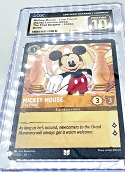 🌟POP 10 DEMO🌟2023 Lorcana-The 1st Chapter MICKEY MOUSE DEMO CGC 10 PRISTINE - Image 2