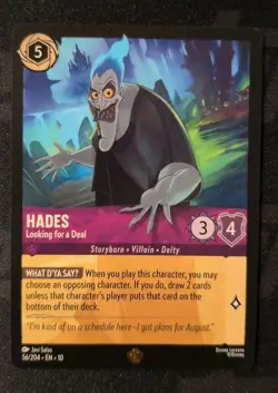 056/204 - Hades - Looking for a Deal - Whispers in the Well - Disney Lorcana - Image 1