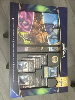 SEALED Disney Lorcana First Chapter Collector Set 6 Packs Portfolio Promo Costco 4050368981752 - Image 1