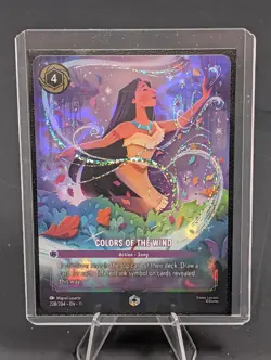 Disney Lorcana Winterspell Colors Of The Wind Enchanted 228/204 - (FOIL) - Image 1