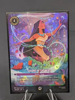 Disney Lorcana Winterspell Colors Of The Wind Enchanted 228/204 - (FOIL) - Image 2