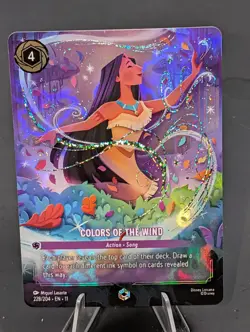 Disney Lorcana Winterspell Colors Of The Wind Enchanted 228/204 - (FOIL) - Image 4