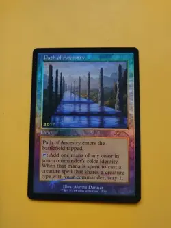 Path of Ancestry. Promo 30th Anniversary Land Magic the Gathering Card. - Image 1