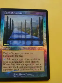 Path of Ancestry. Promo 30th Anniversary Land Magic the Gathering Card. - Image 2