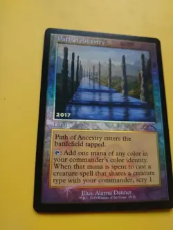 Path of Ancestry. Promo 30th Anniversary Land Magic the Gathering Card. - Image 3