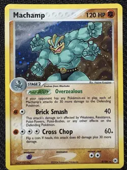 Pokemon TCG Machamp EX Hidden Legends 9/101 Holo Rare 2004 LP Excellent Card - Image 1