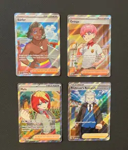 Lot of Pokemon TCG - 4 Holo Cards (Full Art Ultra Rare Trainers) - Image 1