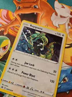 Pokemon Card Rayquaza SWSH029 Black Star Promo Cosmos Holo Rare TCG - Image 2