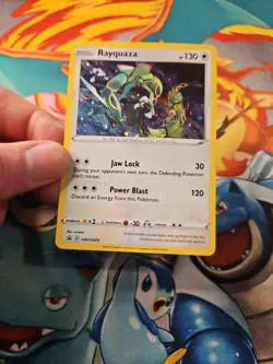 Pokemon Card Rayquaza SWSH029 Black Star Promo Cosmos Holo Rare TCG - Image 4