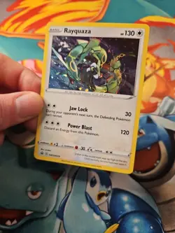 Pokemon Card Rayquaza SWSH029 Black Star Promo Cosmos Holo Rare TCG - Image 5