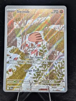 Swinub 165/159 Illustration Rare Holo – Journeys Together Pokemon TCG Card NM - Image 1