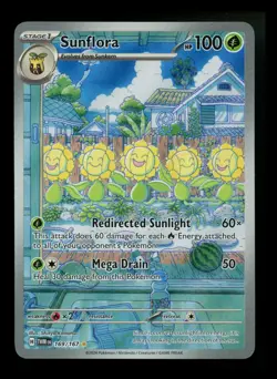 Sunflora 169/167 Twilight Masquerade 2024 IR Holo Pokemon Card TCG - Image 1