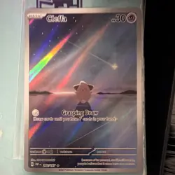 Pokemon Cleffa 202/197 SV03 Obsidian Flames Illustration Rare Holo Full Art Card - Image 1