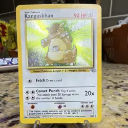Pokemon Kangaskhan Jungle 5/64 Holo Rare Unlimited 90 HP Wizards 1999 Card - Image 1