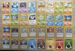 Pokemon Cards: Base Set Bundle: Uncommon Common: 32 Cards: LP - Image 1
